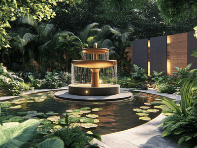 Wasserspiele im Garten: Zeitgemässe Brunnen und Teiche