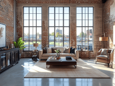 Urban Loft: Geräumig und unverputzt