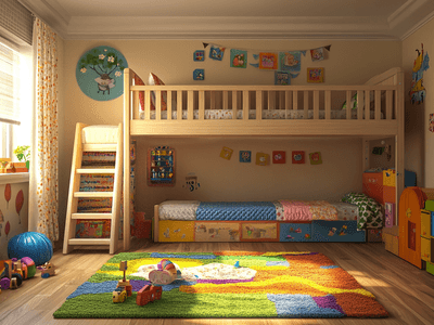 Kinderzimmer mit Hochbett: Mehr Raum für Spass und Schlaf