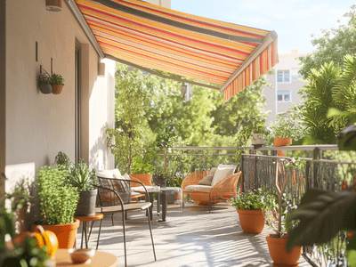 Schattenlösungen für Balkon und Terrasse: Markisen bieten an heissen Tagen Abkühlung